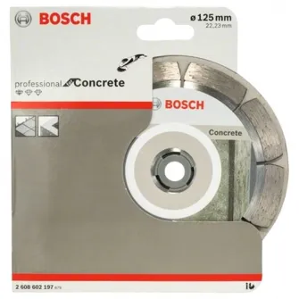 Disc diamantat Bosch Standard pentru beton, 125 x 22,23 x 1.6 x 10 mm