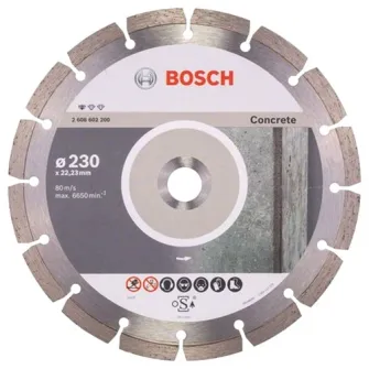 Disc diamantat Bosch Standard pentru beton, 230 x 22,23 x 2.3 x 10 mm
