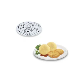 Disc din otel inoxidabil pentru razuire grosiera,compatibil cu robotii de bucatarie MUM4 Bosch si MUM5 Bosch