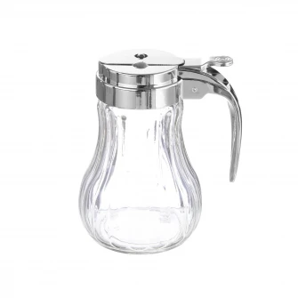 Dispenser miere Hendi, sticla/otel inoxidabil, O8x11,5 cm