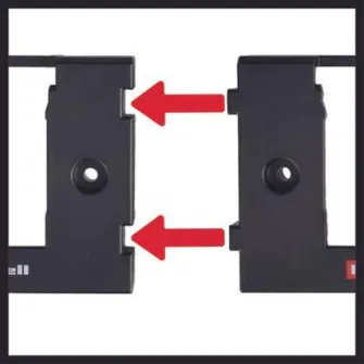 Dispozitiv de depozitare/montare al acumulatorilor Einhell Power X-Change, dimensiuni 100x14x74 mm,constructie modulara
