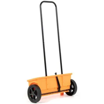Dispozitiv de imprastiere fertilizator/ingrasamant/seminte/sare Handy QS 6002, capacitate 12 L, latime lucru 46.5 cm, dozare reglabila, maner pliabil, roti 18.5 cm