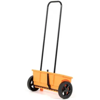 Dispozitiv de imprastiere fertilizator/ingrasamant/seminte/sare Handy QS 6002, capacitate 12 L, latime lucru 46.5 cm, dozare reglabila, maner pliabil, roti 18.5 cm