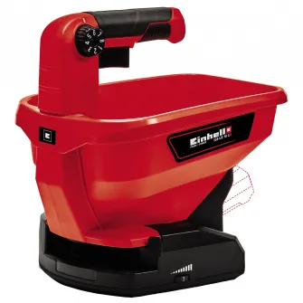 Dispozitiv de imprastiere pe acumulator Einhell PXC GE-US 18 Li-Solo, 18 V, 800 m², capacitate umplere 3.3 l, 6 trepte viteza, ingrasamant/gazon/material antiderapant + Starter Kit Einhell PXC 18V 2,5Ah, max 720 W