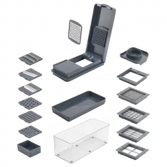 Dispozitiv pentru taiat legume 12 in 1 Metaltex Slice-Cube, 23 x 12 x 10 cm