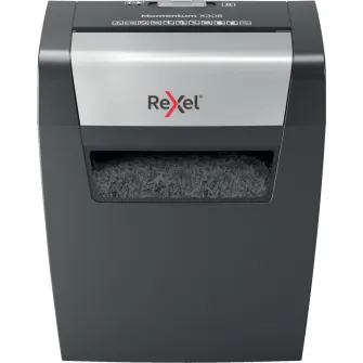Distrugator documente manual REXEL MOMENTUM X308, P3, cross-cut (confeti), 8 coli, cos 15l, negru