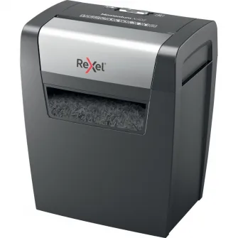 Distrugator documente manual REXEL MOMENTUM X308, P3, cross-cut (confeti), 8 coli, cos 15l, negru