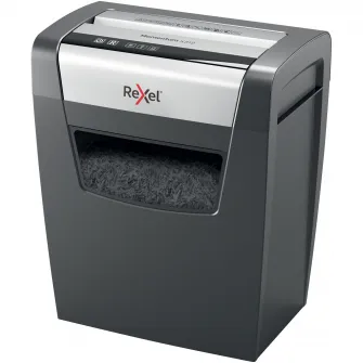 Distrugator documente manual REXEL MOMENTUM X312, P3, cross-cut (confeti), 12 coli, cos 23l, negru