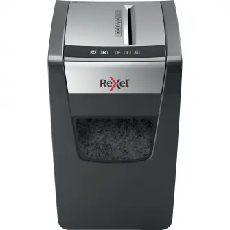 Distrugator documente manual REXEL MOMENTUM X410 Slim, P4, cross-cut (confeti), 10 coli, cos 23l, negru