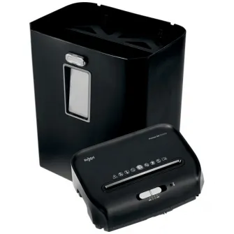 Distrugator documente manual REXEL PROMAX QS RES823, P2, strip-cut (fasii), 8 coli, cos 23l, negru