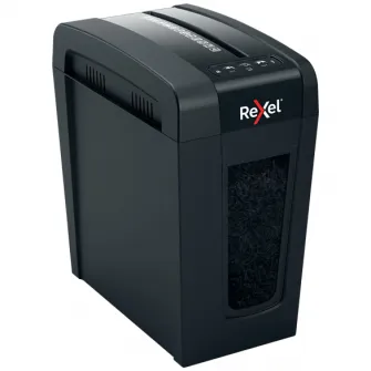 Distrugator documente manual REXEL SECURE X8 Slim, P4, cross-cut (confeti), 8 coli, 14l, negru