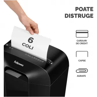 Distrugator documente Powershred® LX25, 6 coli, Cross-Cut