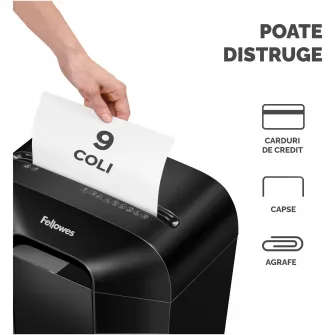 Distrugator documente Powershred® LX50, 9 coli, Cross-Cut