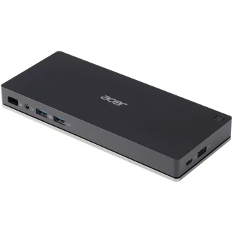 Docking station Acer USB Type-C II, 1 x mic/headphone combo, 2 x HDMI, 1 x DisplayPort, 1 x RJ45, 3 x USB A, 1 x USB-C, Power Delivery