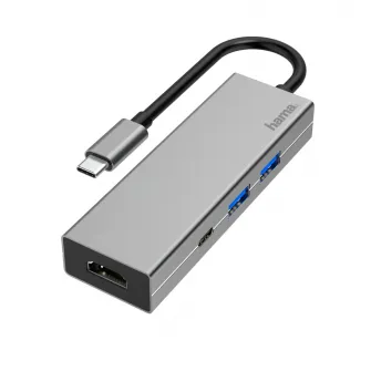 Docking Station Hama Multiport, 4 Ports, HDMI, USB Type-C