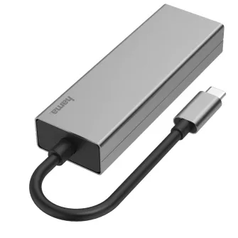 Docking Station Hama Multiport, 4 Ports, LAN, USB Type-C