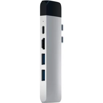 Docking station Satechi Aluminium TYPE-C PRO Hub, Ethernet, Silver