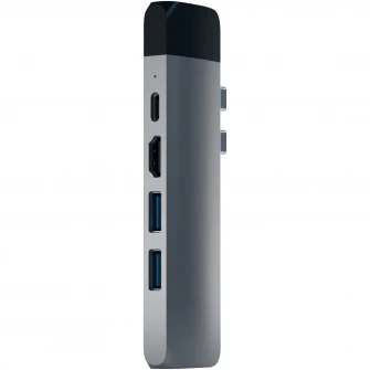 Docking station Satechi Aluminium TYPE-C PRO Hub, Ethernet, Space Grey