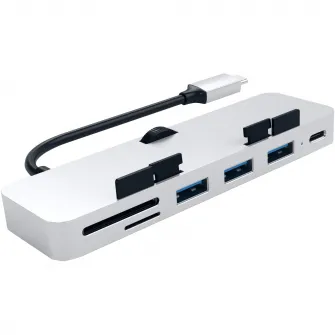 Docking station Satechi Aluminum TYPE-C CLAMP PRO, Silver
