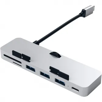 Docking station Satechi Aluminum TYPE-C CLAMP PRO, Silver