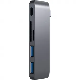 Docking station Satechi Aluminum TYPE-C Passthrough, Space Grey
