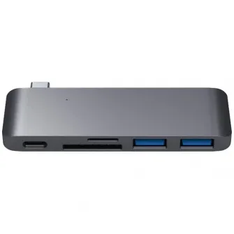 Docking station Satechi Aluminum TYPE-C Passthrough, Space Grey