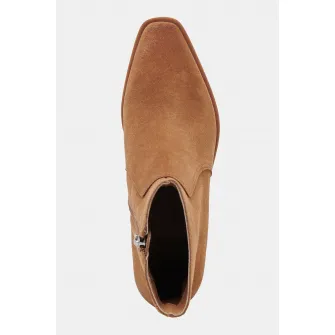 Dolce Vita, Botine de piele intoarsa ecologica cu varf ascutit, Caramel, 39