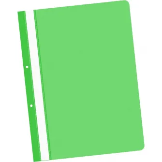 Dosar plastic sina cu gauri economy, 25/set, Verde, NN