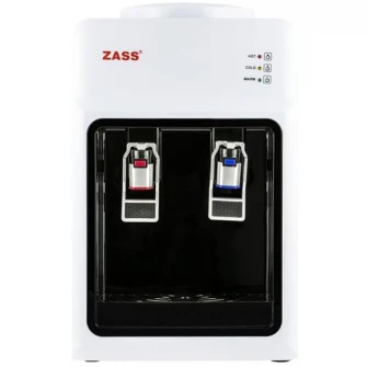Dozator apa de birou, Zass ZTWD 13C cu compresor, Putere incalzire 550W, putere racire 90W, Protectie copii la robinetul de apa fierbinte, functional cu bidoane de apa 11 l si 19 l, Alb