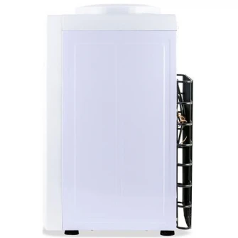 Dozator apa de birou, Zass ZTWD 13C cu compresor, Putere incalzire 550W, putere racire 90W, Protectie copii la robinetul de apa fierbinte, functional cu bidoane de apa 11 l si 19 l, Alb