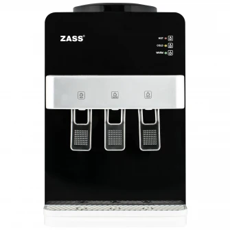 Dozator apa de birou, Zass ZTWD 14C cu compresor, Putere incalzire 550W, putere racire 90W, functional cu bidoane de apa 11 l si 19 l, Negru