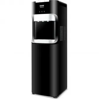 Dozator apa de podea cu compresor Zass ZWD 20 C Black cu amplasarea bidonului la baza, Apa calda/Apa rece