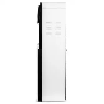 Dozator apa de podea cu compresor Zass ZWD 22 C cu incorporare bidon in interiorul aparatului, Putere incalzire 550W, putere racire 90W, compatibil cu bidoane de apa 11 l si 19 l, Silentios 39 dB, Culoare Alb cu Negru
