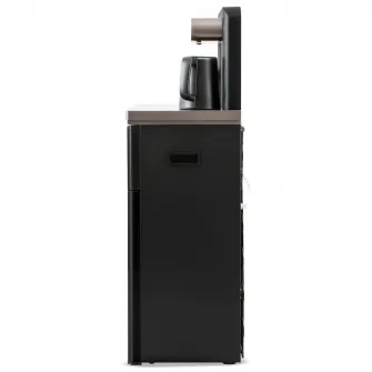 Dozator apa de podea multifunctional ZASS ZWD 19 CS, cu cu amplasarea bidonului la baza si Tea Bar, Apa calda/rece, Ceainic, Racire cu compresor, Culoare Coffe