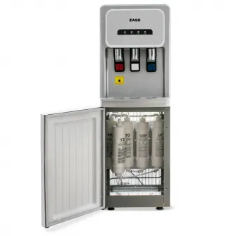 Dozator de apa de podea ZASS ZWD 25 WF Argintiu, Putere 500W, Cu filtrare, Racire cu compresor, Apa calda/rece, Culoare Argintiu