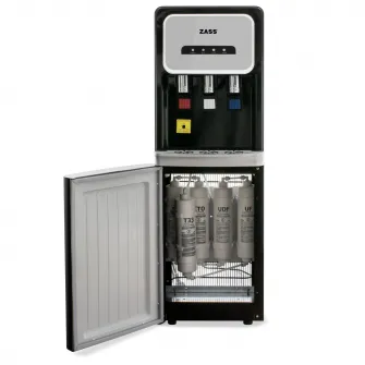 Dozator de apa de podea ZASS ZWD 25 WF Negru, Putere 500W, Cu filtrare, Racire cu compresor, Apa calda/rece, Culoare negru