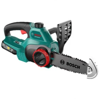 Drujba cu lant (fierastrau) pe acumulator Bosch UniversalChain 18, 18 V, 20 cm lungime lama, 4.5 m/s viteza lant, accesorii incluse