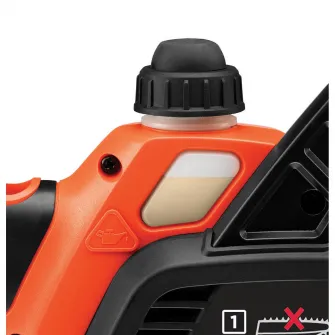 Drujba electrica (fierastrau) pe acumulator Black & Decker GKC1825L20, 18 V, 3.5 m/s viteza lant, 25 cm lungime lama