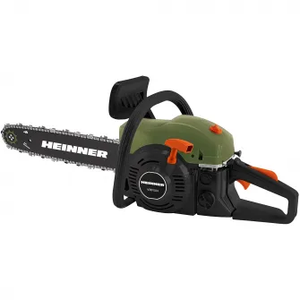 Drujba (motofierastrau) cu lant pe benzina Heinner VMF004, 2.4 CP, 45 CC, 1800 W, 40 cm lungime lama, easy start, 0.56 l benzina