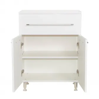Dulap baie Badenmob 17798, cu 2 usi, 1 sertar, PAL, 60x80x30cm, Alb