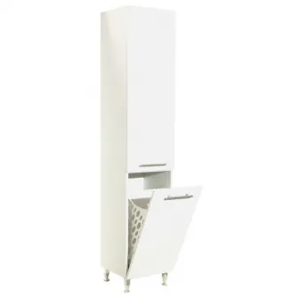 Dulap baie Badenmob Seria 016, cos de rufe, 180x35 cm, Alb