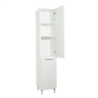 Dulap baie Badenmob Seria 016, cos de rufe, 180x35 cm, Alb