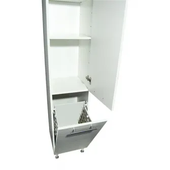 Dulap baie Badenmob Seria 016, cos de rufe, 180x35 cm, Alb