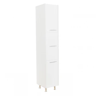 Dulap baie Badenmob Seria 020, 3 rafturi, 180x30x30cm, Alb