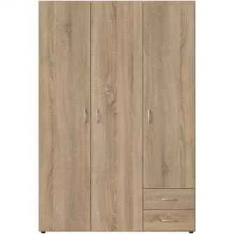 Dulap Base 3, 3 usi, 120x177x52 cm, PAL, Culoare Sonoma