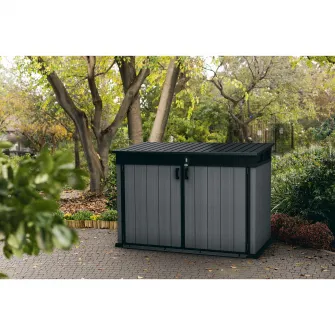 Dulap universal Cortina Mega Keter, 190x109x132 cm, plastic, gri