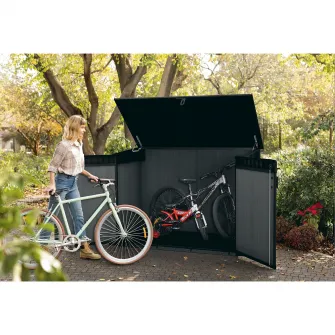 Dulap universal Cortina Mega Keter, 190x109x132 cm, plastic, gri