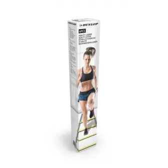 DUNLOP Scara de agilitate cu trepte puternice pentru antrenament coordonare, antrenament fotbal, scara baschet 4 m