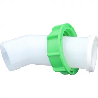 Duza de iesire cu 2 parti, DN50, 2, Plastic, Alb/Verde