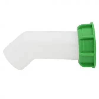 Duza de iesire cu 2 parti, DN50, 2, Plastic, Alb/Verde